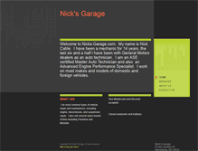 Tablet Screenshot of nicks-garage.com